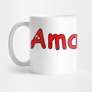 Amadeus name. Personalized gift for birthday your friend Mug